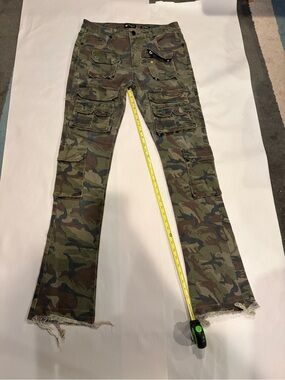WAIMEA Men's Camouflage Cargo Jeans - Stacked Fit